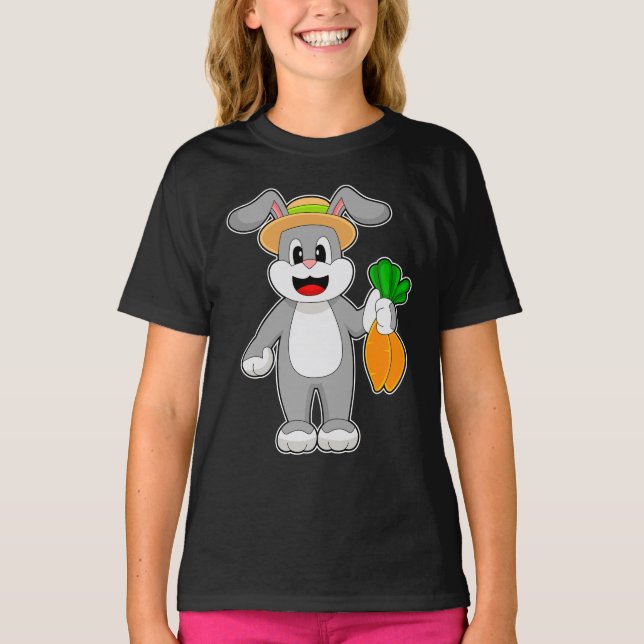 T-shirt Légumes de carottes pour fermier lapin (Devant)