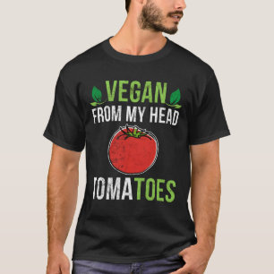 T-shirt Légumes de ma tête, tomates amusantes, tourte végé