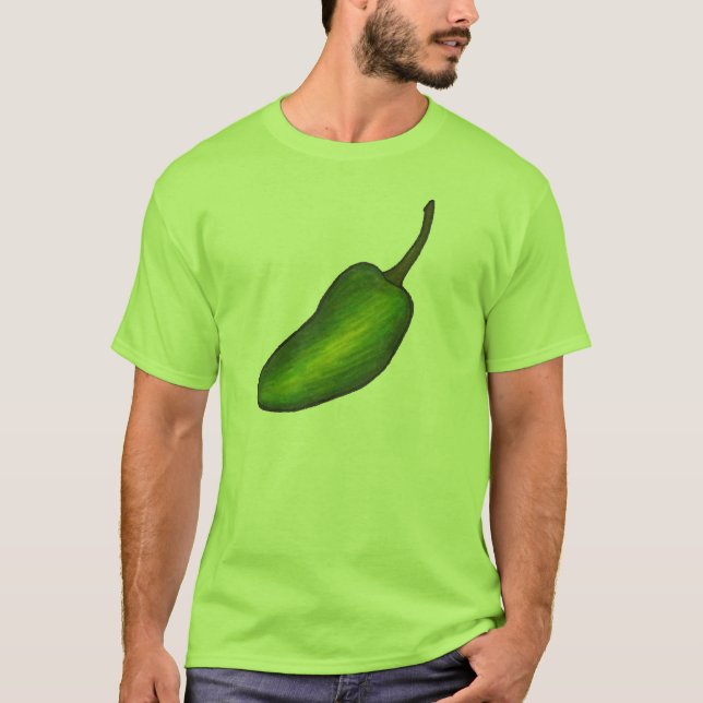 T-shirt Légumes de poivre vert épicé Jalapeno Hot Vegetabl (Devant)