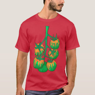 T-shirt Légumes de tomates jaunes Tomates Aliments Vegan V