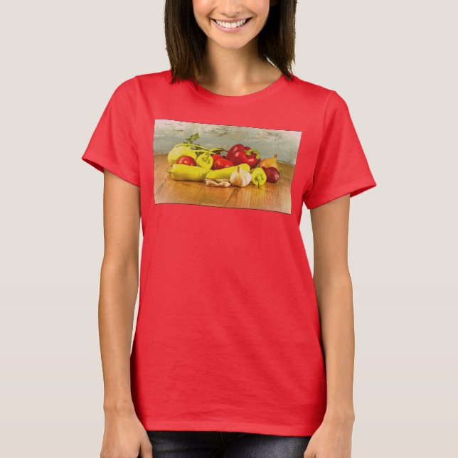 T-shirt "Légumes" jolie photo. Commandez dès maintenant  (Devant)