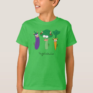 T-shirt Légumes mignon Enfants Drôle Carton