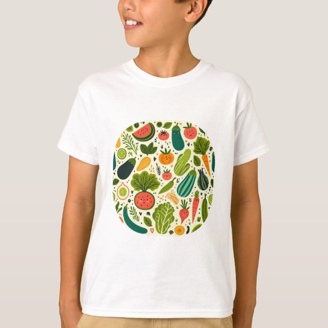 T-shirt Légumes mignons (Devant)