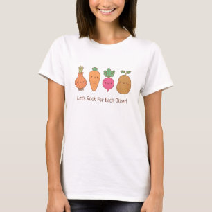 T-shirt Légumes Racine Pour Chacun Autre Pun Doodle