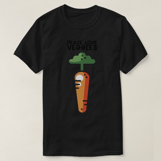 T-shirt Légumes végétaliens (3) (Design devant)