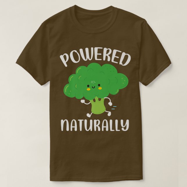 T-shirt Légumes végétariens naturels en poudre Brocc (Design devant)