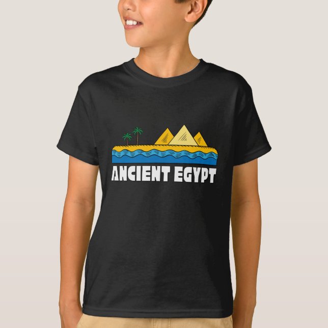 T-shirt L'Egypte antique T Chemise, Pyramides Tee (Devant)