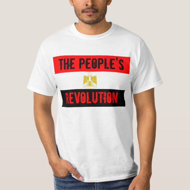 T-SHIRT L'EGYPTE LA RÉVOLUTION DES PERSONNES (Devant)