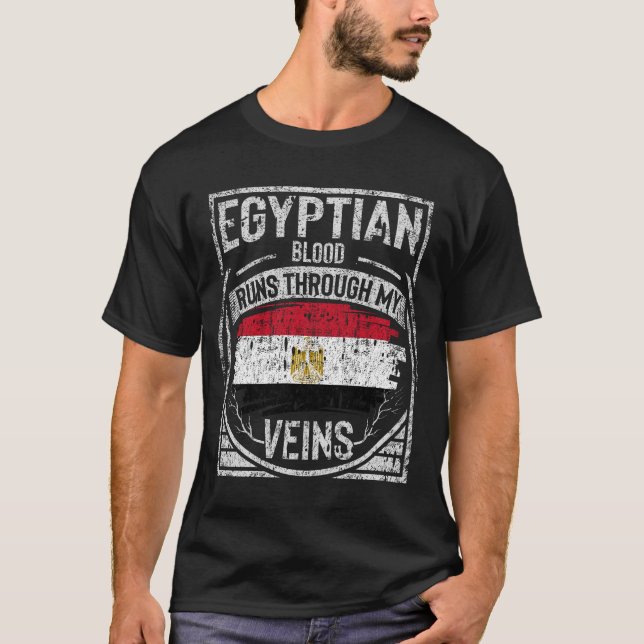 T-shirt L'Egyptien traverse mes veines (Devant)