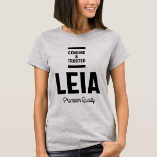 T-shirt Leia Nom personnalisé Anniversaire Cadeau