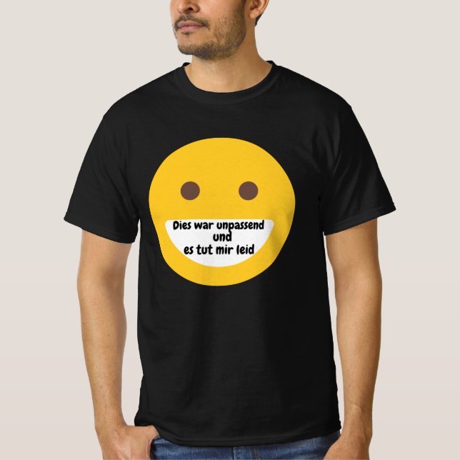 T-shirt Leider unpassend - Tut mir Leid Emoji (Devant)