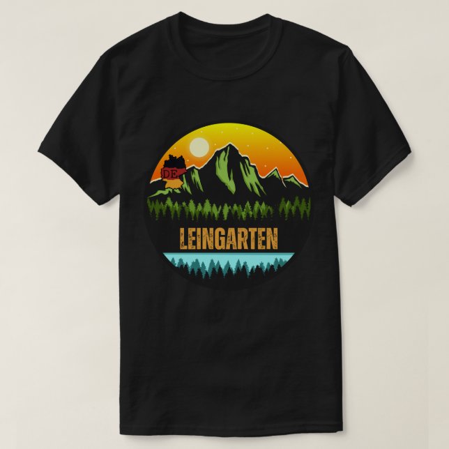 T-shirt Leingarten, Bade-Wurtemberg Allemagne (Design devant)