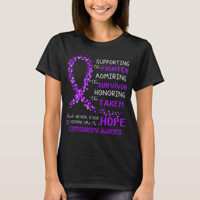 T-shirt Leiomyosarcoma Guerrier de soutien (Devant)