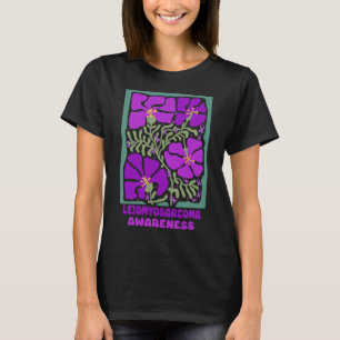 T-shirt Leiomyosarcome Sensibilisation Boho Purple Fleur