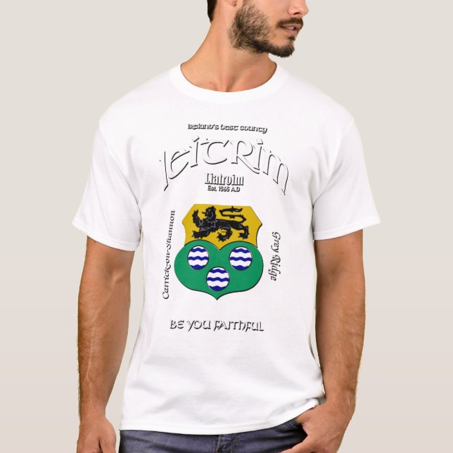T-shirt Leitrim Irlande Crest (Devant)