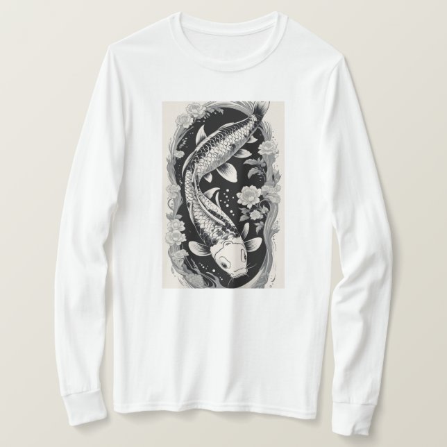 T-shirt L'élégance intemporelle de Koi (Design devant)