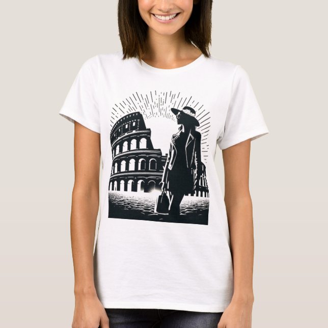 T-shirt L'élégance moderne rencontre la Rome antique : le  (Devant)