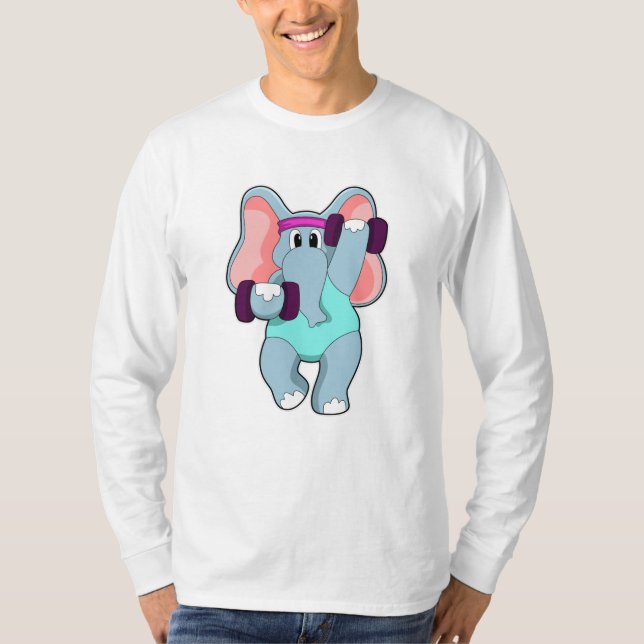 T-shirt L'éléphant à l'état de force avec les cloches (Devant)