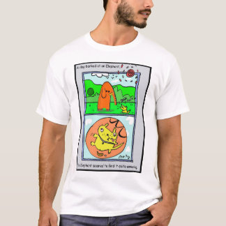 T-shirt L'éléphant a trouvé le chien tout à fait ennuyant