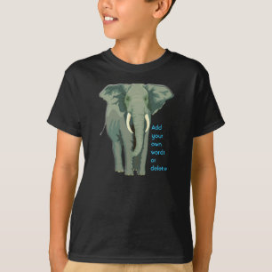 T-shirt L'éléphant africain badine Hanes Tagless