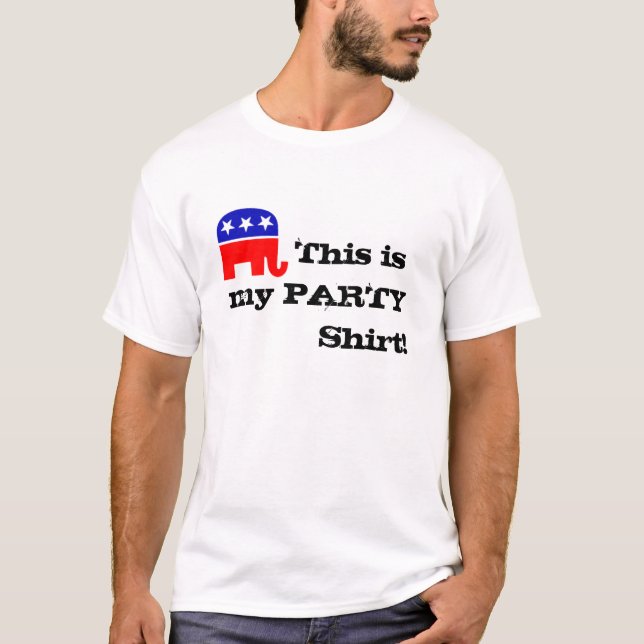T-shirt l'éléphant de gop,         ceci est ma PARTIE      (Devant)