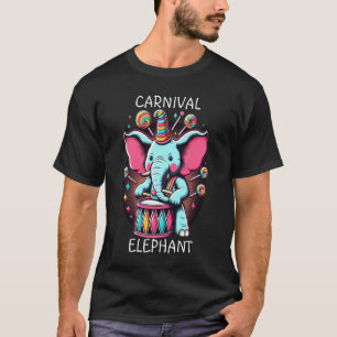 T-shirt L'éléphant de Pachyderme de musique jouant de la g