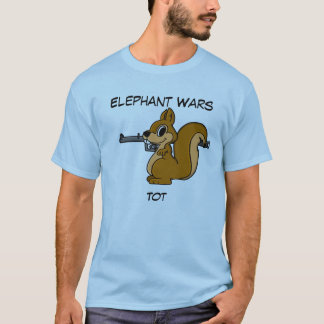 T-shirt L'éléphant lutte chemise courte de douille - doigt
