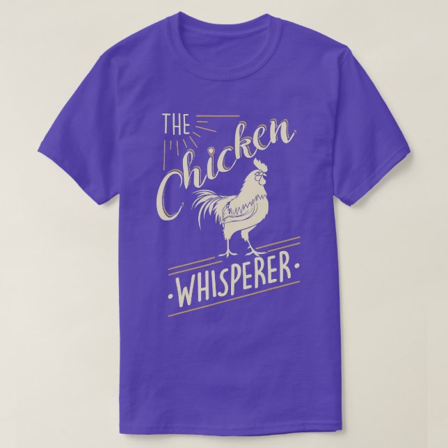 T-shirt L'élevage amusant de poulets à Whisperer (Design devant)