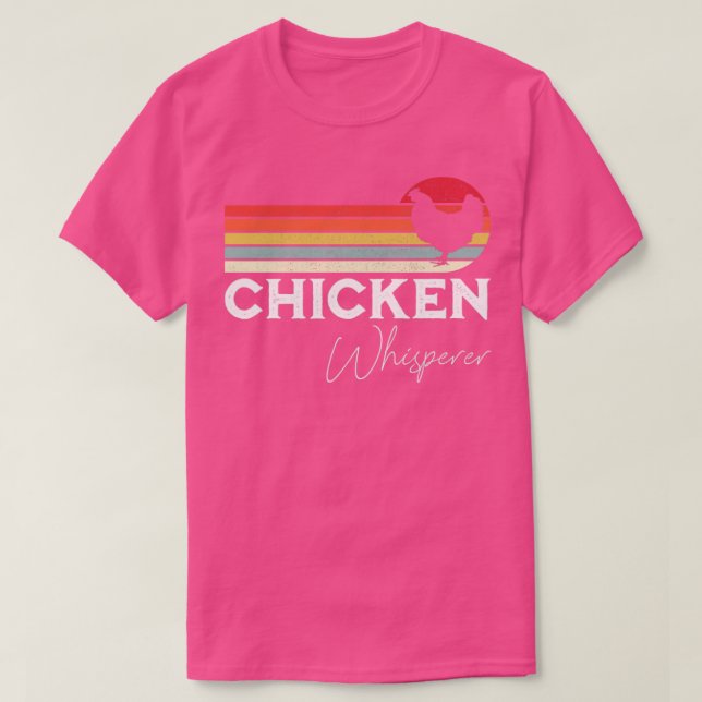 T-shirt L'élevage amusant de poulets à Whisperer (Design devant)