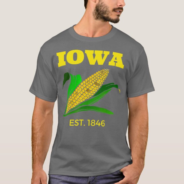 T-shirt L'élevage du maïs dans l'Iowa (Devant)