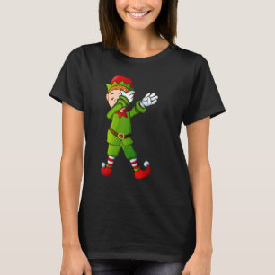T-shirt L'ELF de Noël Dabbing Xmas Pyjama Correspondant à
