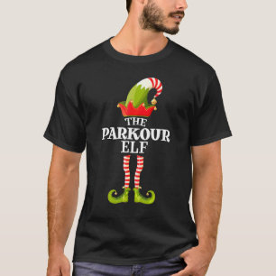 T-shirt L'Elf de Parkour   Groupe de Noël Correspondant à 