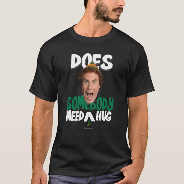 T-shirt L'elfe a besoin d'un câlin (Devant)
