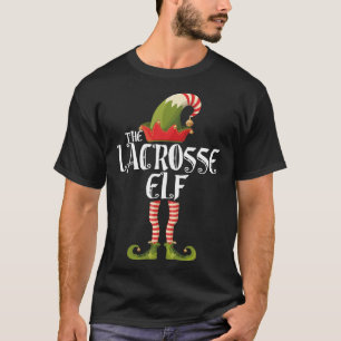 T-shirt l'elfe de la lacrosse à la hauteur de noël