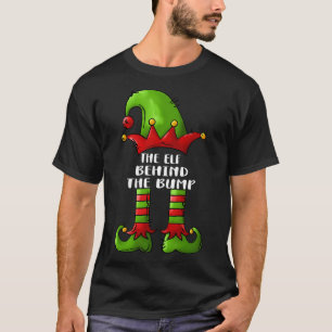 T-shirt L'Elfe Derrière La Grossesse De Noël
