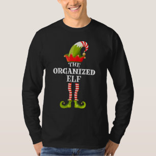 T-shirt L'Elfe Organisé Groupe de Noël Correspondant à la