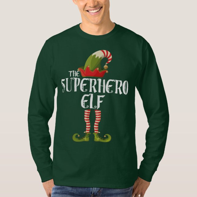 T-shirt l'elfe superhéros (Devant)