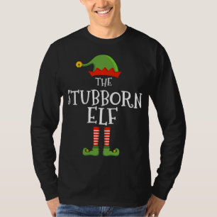 T-shirt L'elfe têtu drôle Noël assortis famille p
