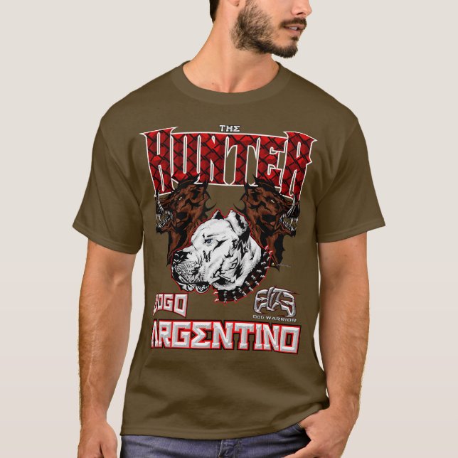 T-shirt L'élite Dogo Argentino de CHASSEUR (Devant)