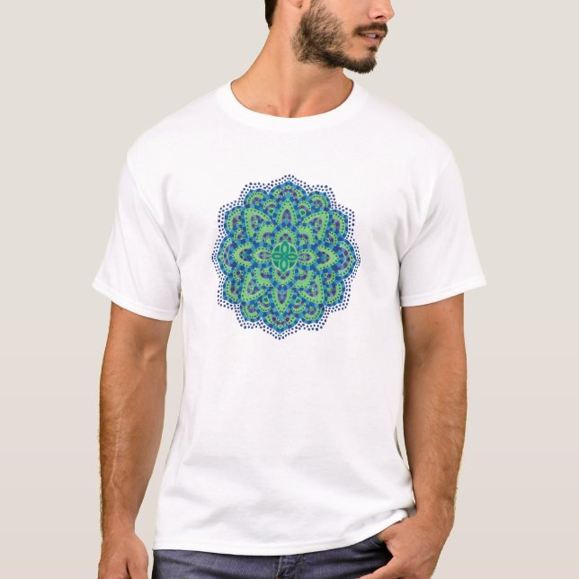 T-shirt L'émeraude de Mandala-Cool (Devant)