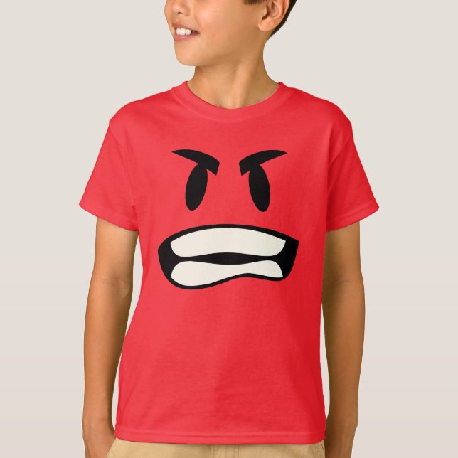 T-shirt l'emoji de rage (Devant)