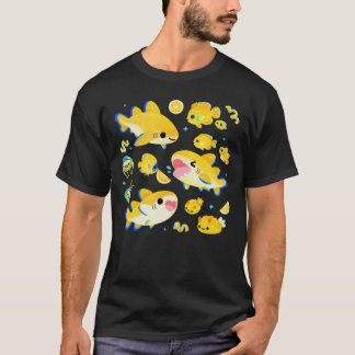 T-shirt Lemon and friends blue
