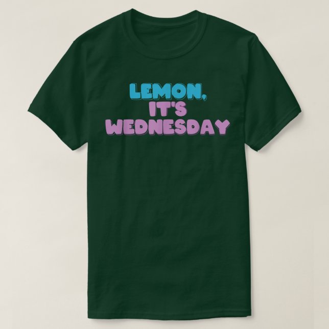 T-shirt Lemon, c'est mercredi (Design devant)