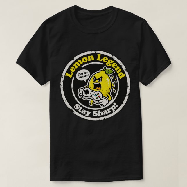 T-shirt "Lemon Legend" Alimentation de jeu Jeu de mots Gra (Design devant)