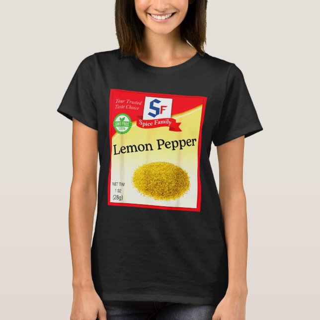 T-shirt Lemon Pepper Condiment Costume Holiday Sce Costume (Devant)