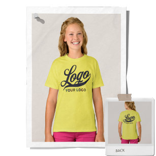 T-shirt Lemon Yellow Company Logo Swag Business Kids Girls