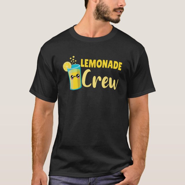 T-shirt Lemonade Crew Kawaii Fruit Citron d'été (Devant)