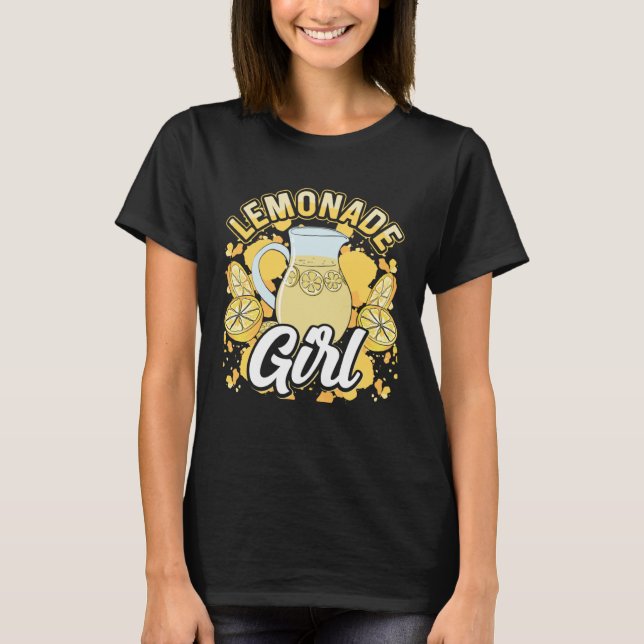 T-shirt Lemonade Girl Lemonade Stand Boss (Devant)