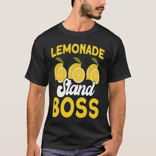 T-shirt Lemonade Stand Boss Lemon Juice Business Citrus Le (Devant)