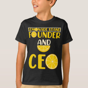 T-shirt Lemonade Stand Boys Girl Funny CEO